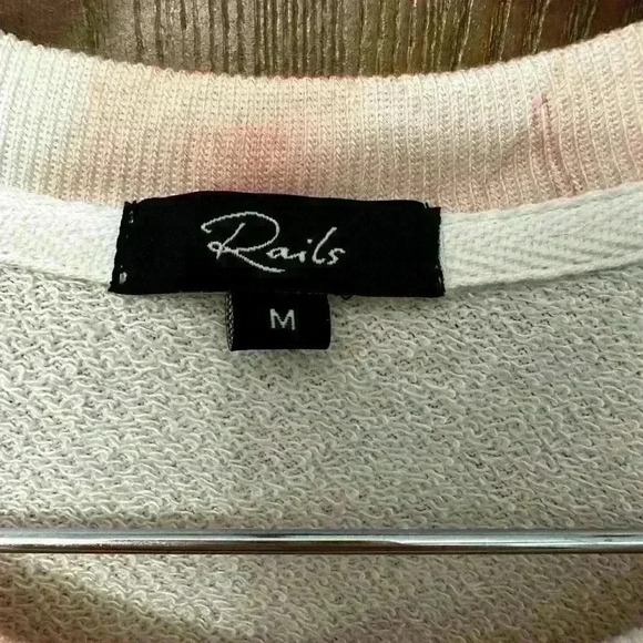 Rails Ramona Sunset Tie Dye Sweatshirt Crew Neck Terrycloth Pullover Size M - Picture 2 of 8